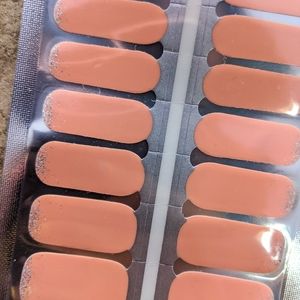 5 for $15 Nail Wrap- Sparkly Peach Tips